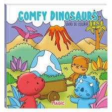 Magic Brochura Comfy Dinossaurs - Livro de Colorir