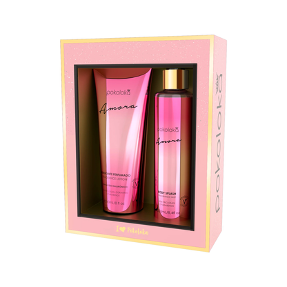 Pokoloka Kit Amora Pokosecret - Hidratante 240ML + Body Splash 250ML Feminino