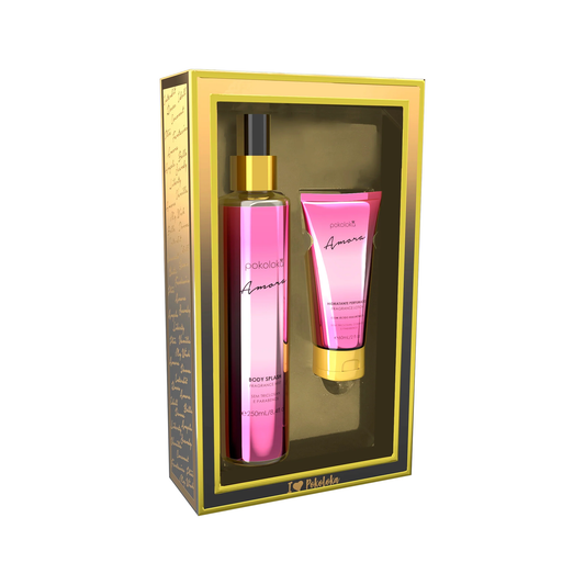 Pokoloka Kit Amora Lokablack - Hidratante 60ML + Body Splash 250ML Feminino