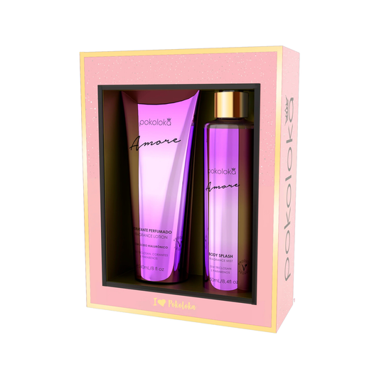 Pokoloka Kit Amore Pokosecret - Hidratante 240ML + Body Splash 250ML Feminino