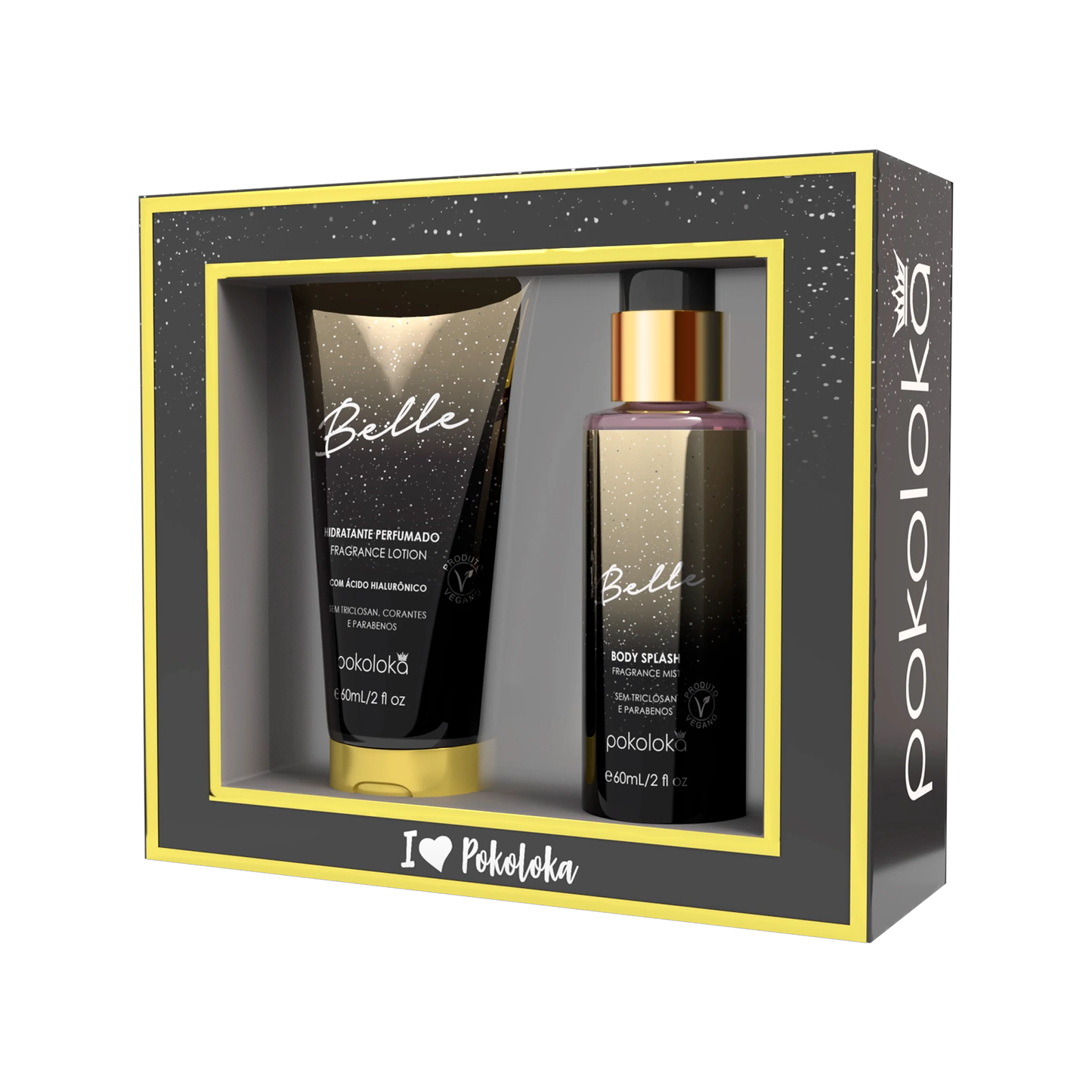 Pokoloka Kit Belle Pokochic - Hidratante 60ML + Body Splash 60ML Feminino