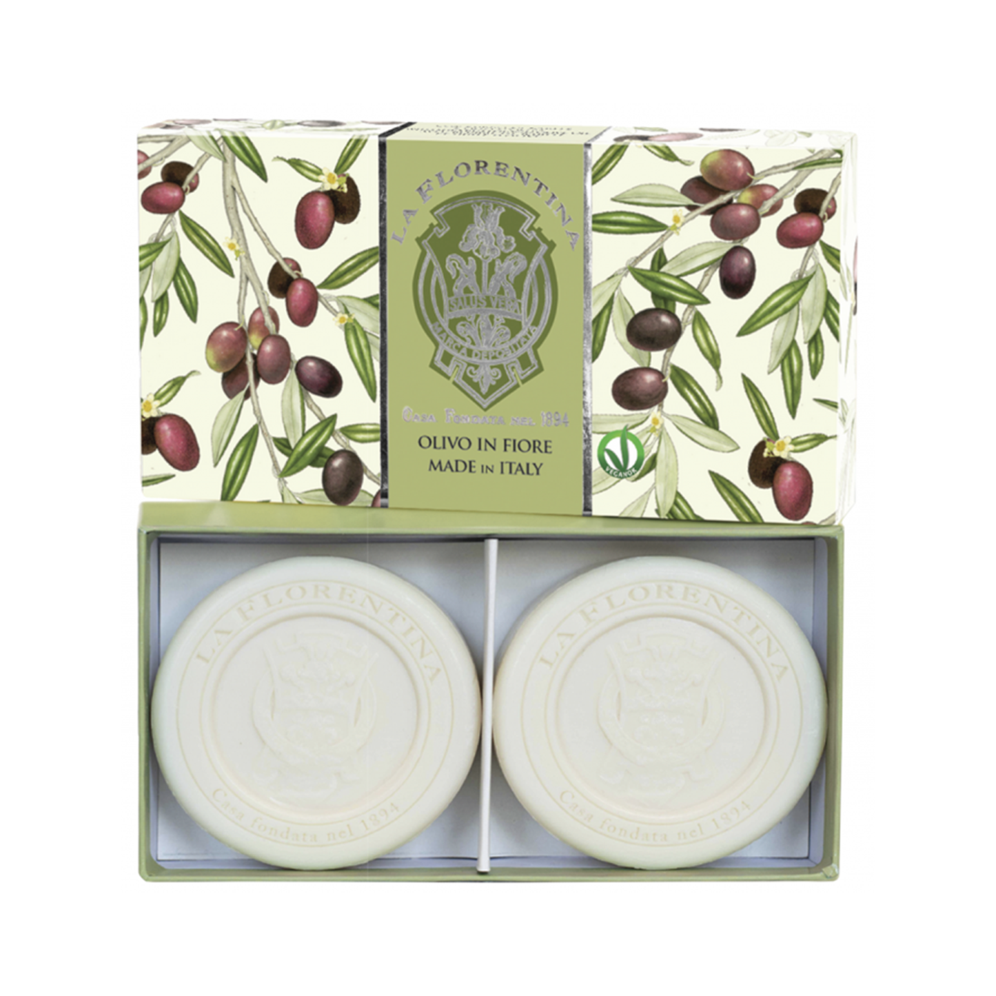La Florentina Olive Flowers - Caixa 2 Sabonetes 115g