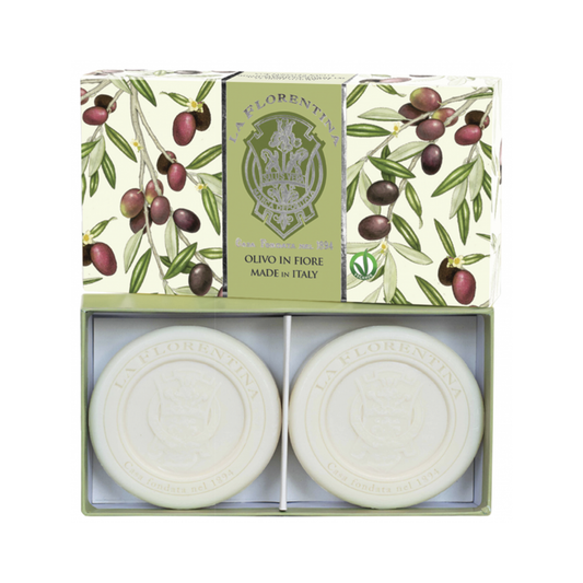 La Florentina Olive Flowers - Caixa 2 Sabonetes 115g