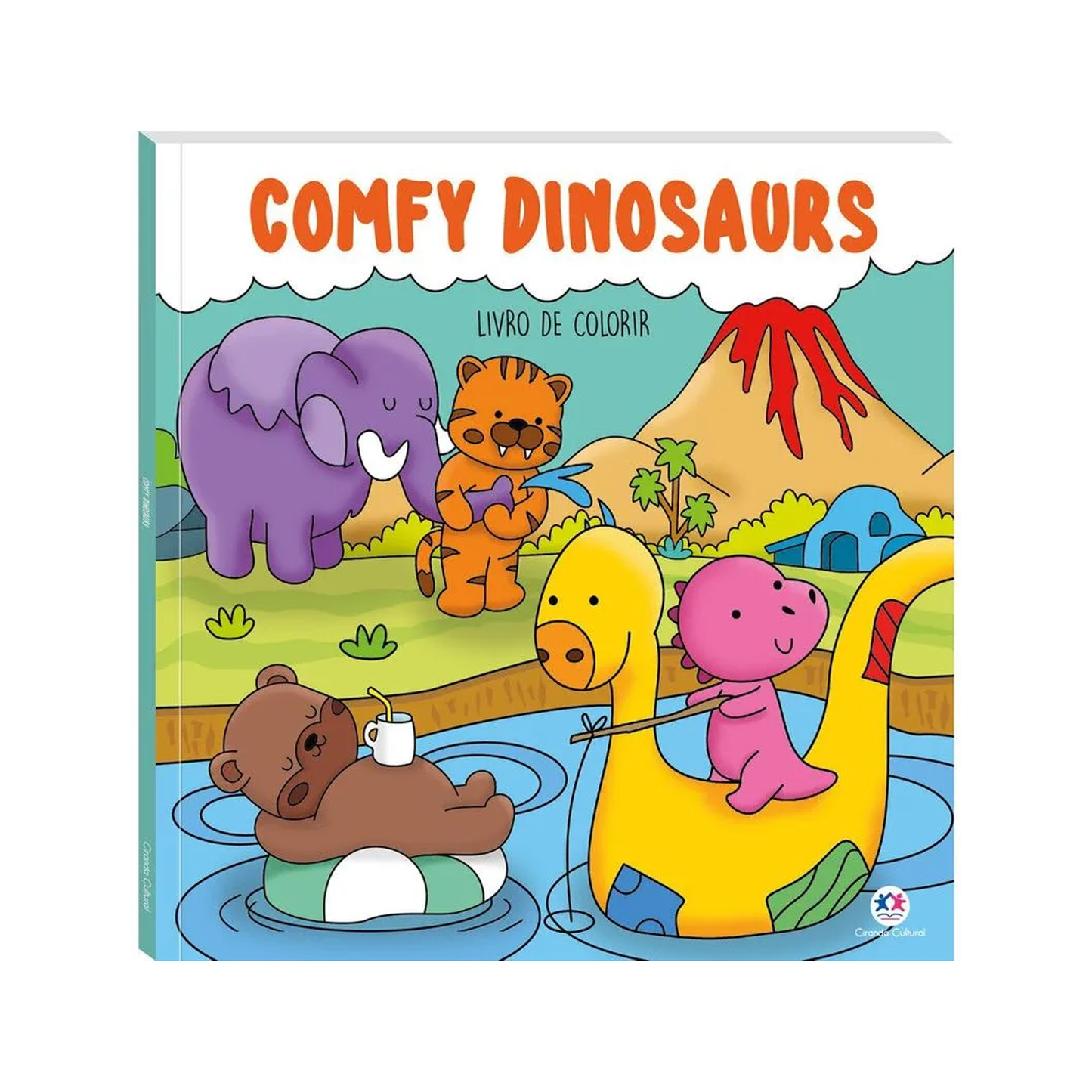 Magic Comfy Dinosaurs - Livro de Colorir