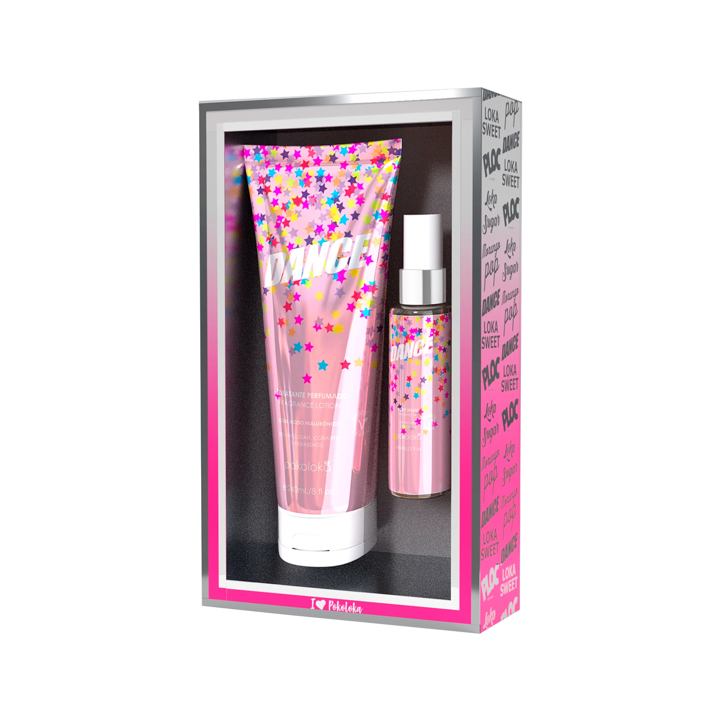 Pokoloka Kit Dance Silver - Hidratante 240ML + Body Splash 60ML Feminino