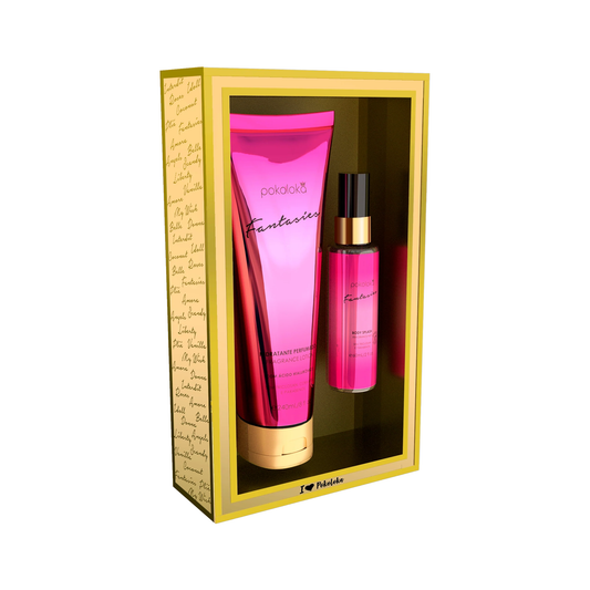 Pokoloka Kit Fantasies Gold - Hidratante 240ML + Body Splash 60ML Feminino