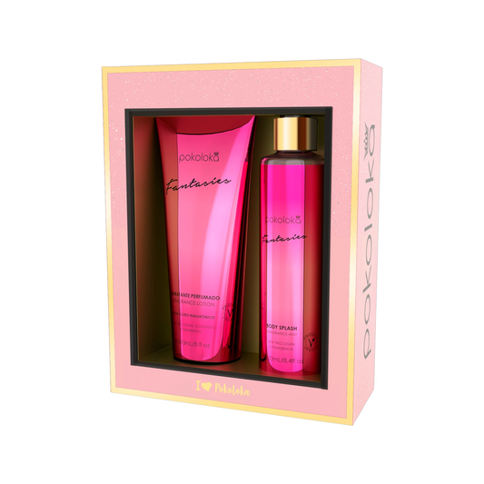 Pokoloka Kit Fantasies Pokosecret  - Hidratante 240ML + Body Splash 250ML Feminino