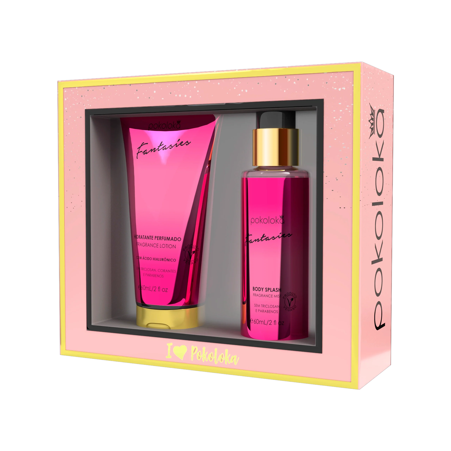 Pokoloka Kit Fantasies Pokosecret - Hidratante 60ML + Body Splash 60ML Feminino