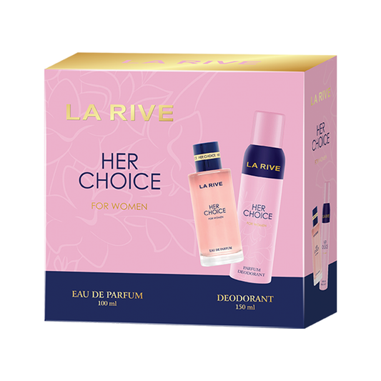 La Rive Her Choice 90ML + Desodorante 150ML - Kit Feminino