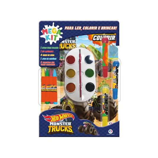 HOT WHEELS - LER, COLORIR E BRINCAR - (C)
