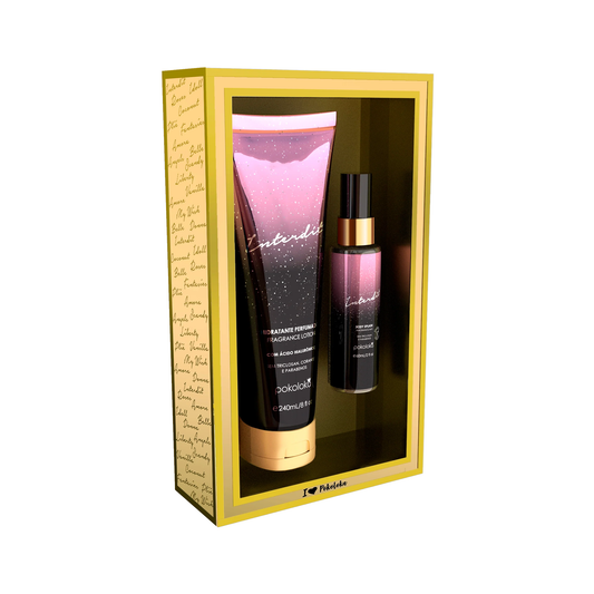 Pokoloka Kit Interdit Gold - Hidratante 240ML + Body Splash 60ML Feminino