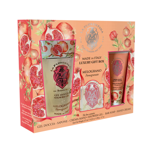 La Florentina Kit Big Ritual Romã Creme de Mãos 75ML + Sabonete 106g + Gel de Banho 200ML