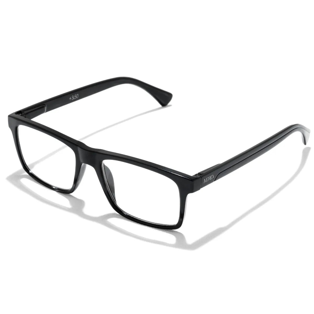 Munila Lupa de Leitura Basic Preta Masculina +3,00