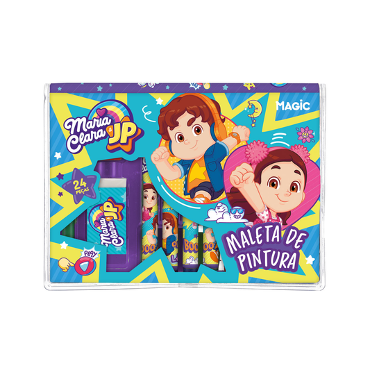 Magic Maleta de Pintura 24 Peças Maria Clara e JP