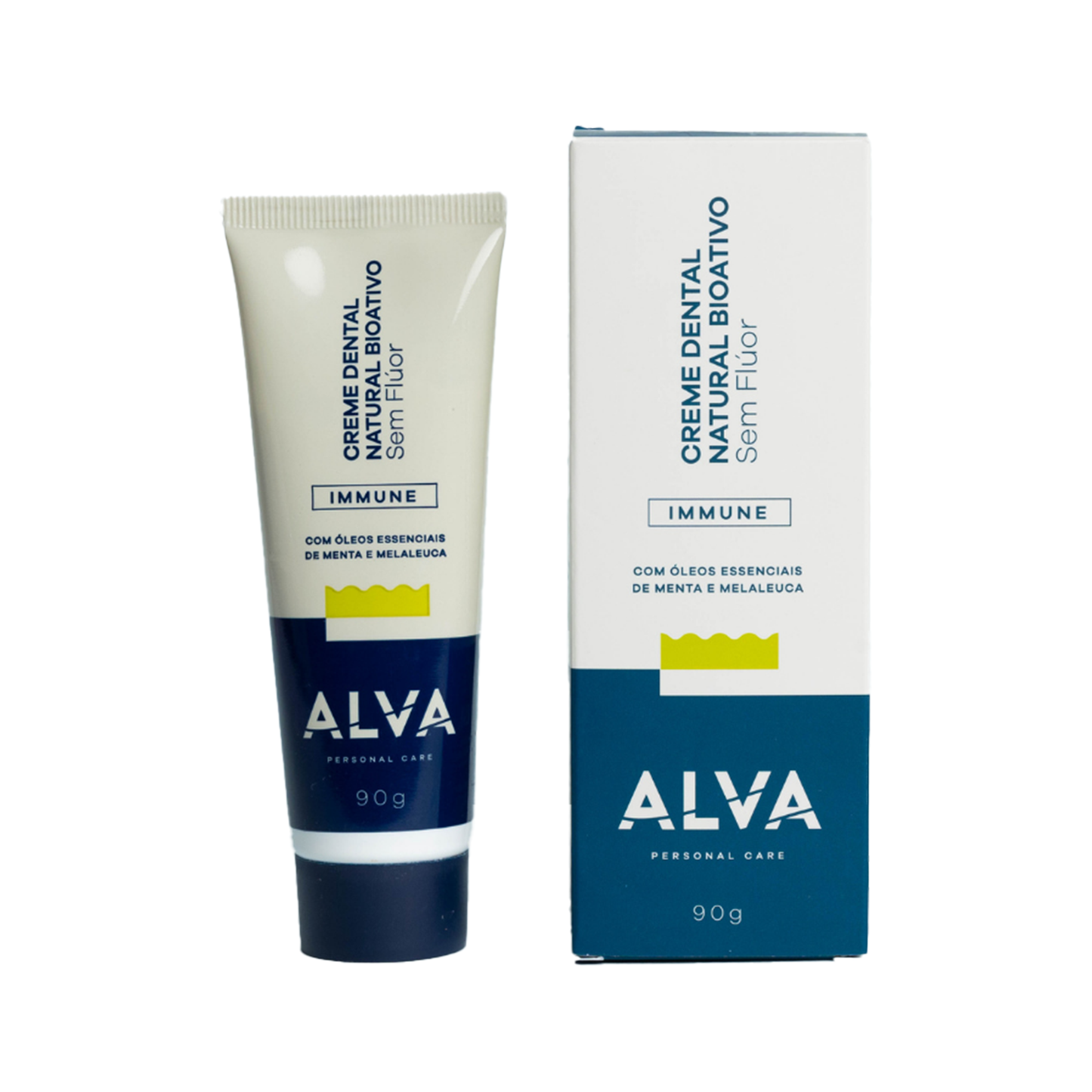 Alva Pasta de Dente Immune Menta e Melaleuca 90G