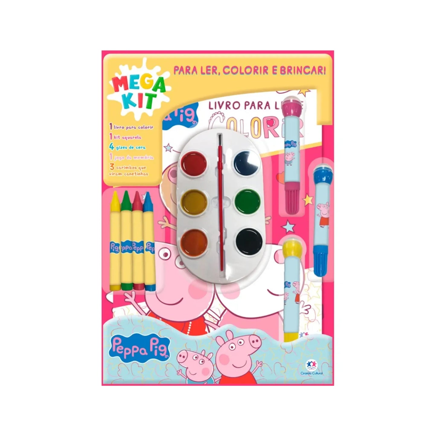 PEPPA PIG - LER, COLORIR E BRINCAR - (C)