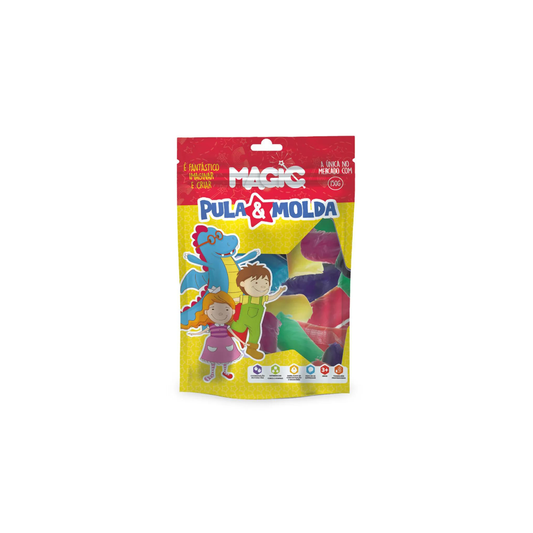 Magic Massa de EVA Pula e Molda 15 Cores e 150g Magic Kids