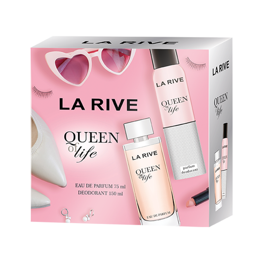 La Rive Queen of Life 75ML + Desodorante 150ML - Kit Feminino