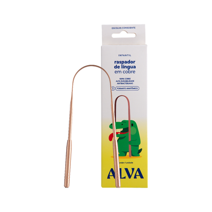 Alva Raspador de Lingua - Cobre Infantil