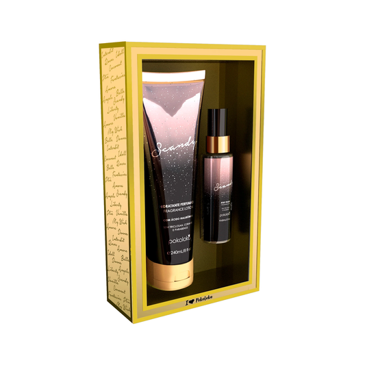Pokoloka Kit Scandy Gold - Hidratante 240ML + Body Splash 60ML Feminino