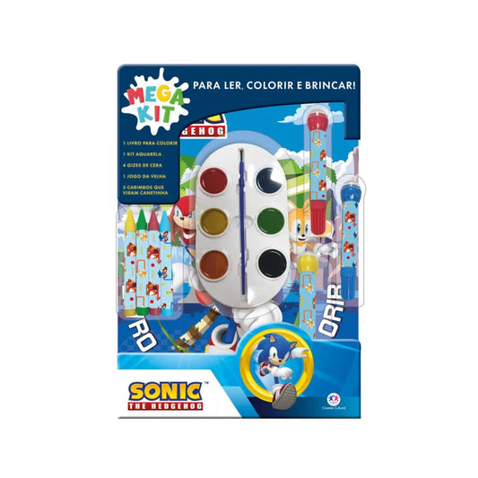 SONIC - LER, COLORIR E BRINCAR - (C)