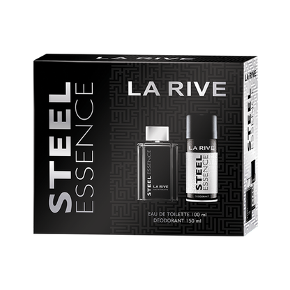 La Rive Steel Essence 100ML + Desodorante 150ML - Kit Masculino