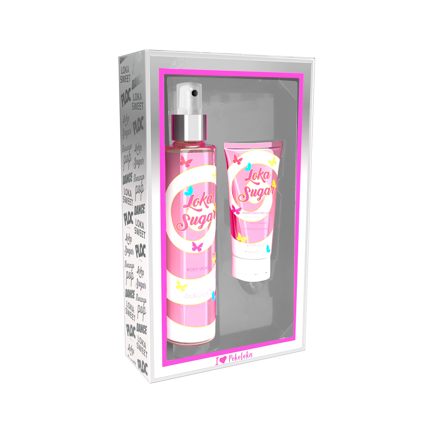 Pokoloka Kit Sugar Lokawhite - Hidratante 60ML + Body Splash 250ML Feminino