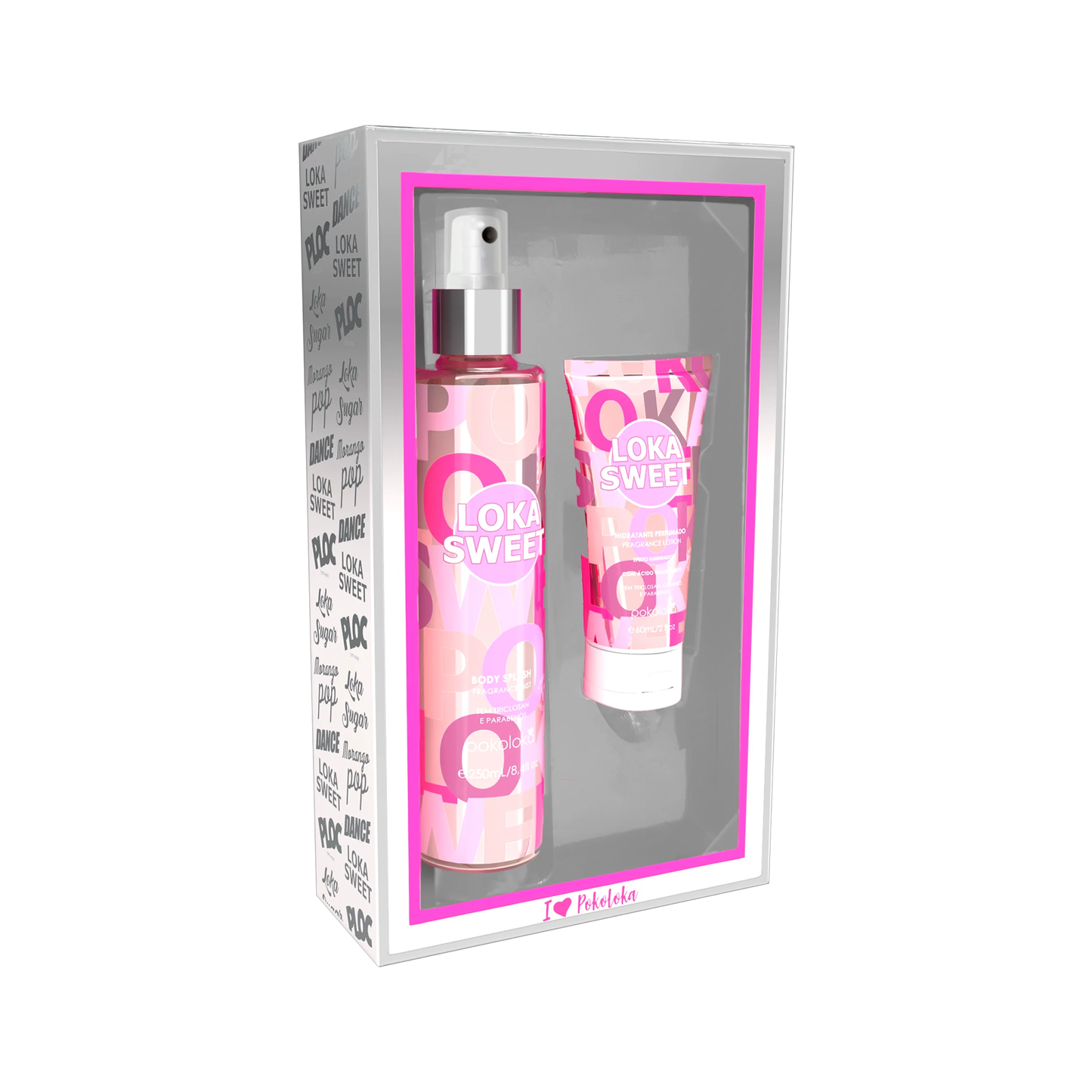 Pokoloka Kit Sweet Lokawhite - Hidratante 60ML + Body Splash 250ML Feminino