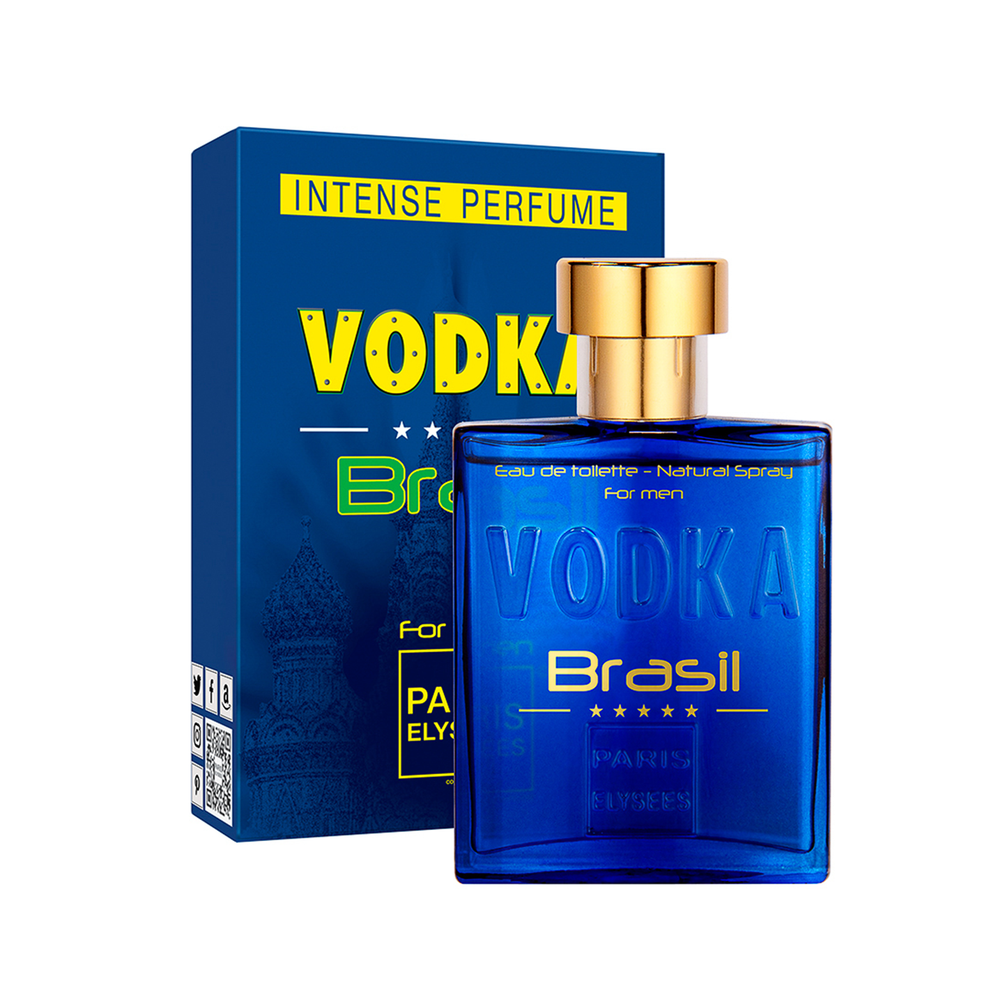 Paris Elysees Vodka Brasil Blue Masculino 100ML